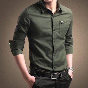 Spring Men'S Shirts, Long Sleeves, Pure Cotton, Oxford Spun Shirts