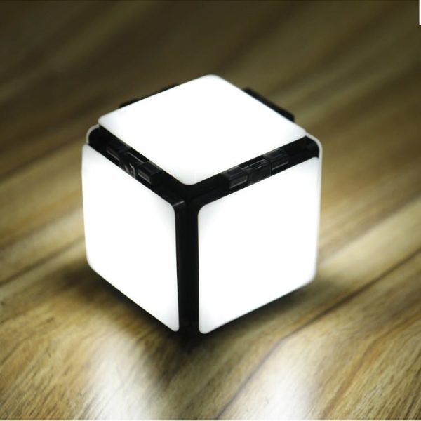 Square Night Light Led Folding Lighting Small Table Lamp Usb Rechargeable Four-Leaf Flip Energy-Saving