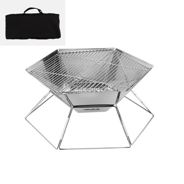 Stainless Steel Folding Portable Barbecue Grill