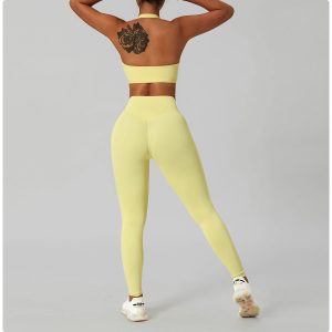 Stretchy Back Nude Fitness Quick Drying Breathable Sports Tight Suit