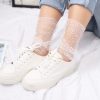 Summer Polka Dots Tulle Socks Breathable Transparent